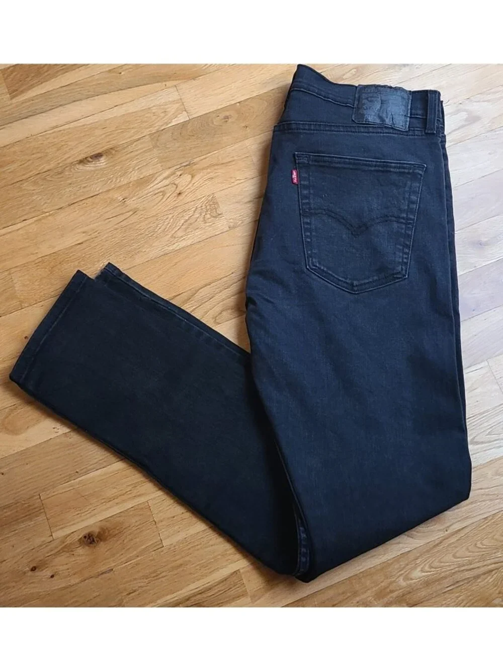 Levi's 512 Men's Black Slim Taper Jeans 36x34 Stretch Denim Grunge Streetwear